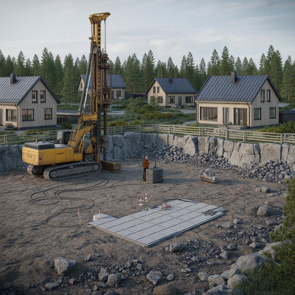 kostnad for bergschakt och sprangning pa tomt faktorer och p