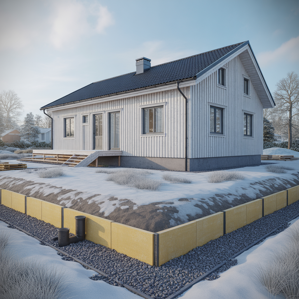 frostskydd av mark kring platta pa mark guide och kostnad